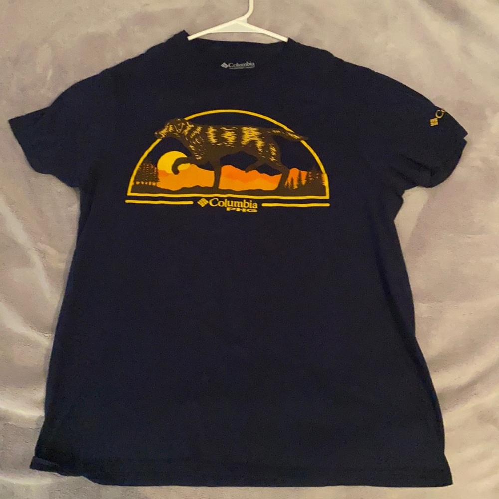 Columbia pfg shirt navy blue SIZE : MEDIUM